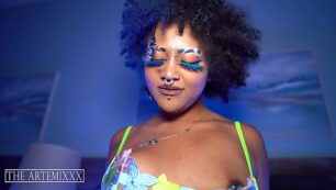 Cheveux bleu